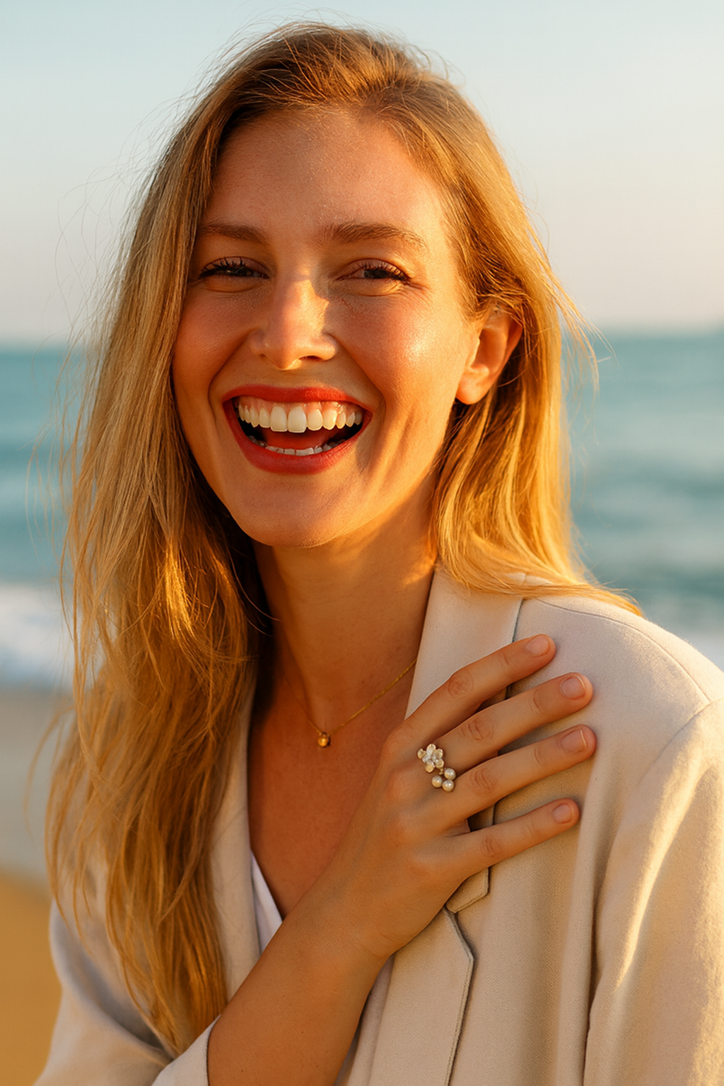 Bague Fleur et Perles d’Eau Douce