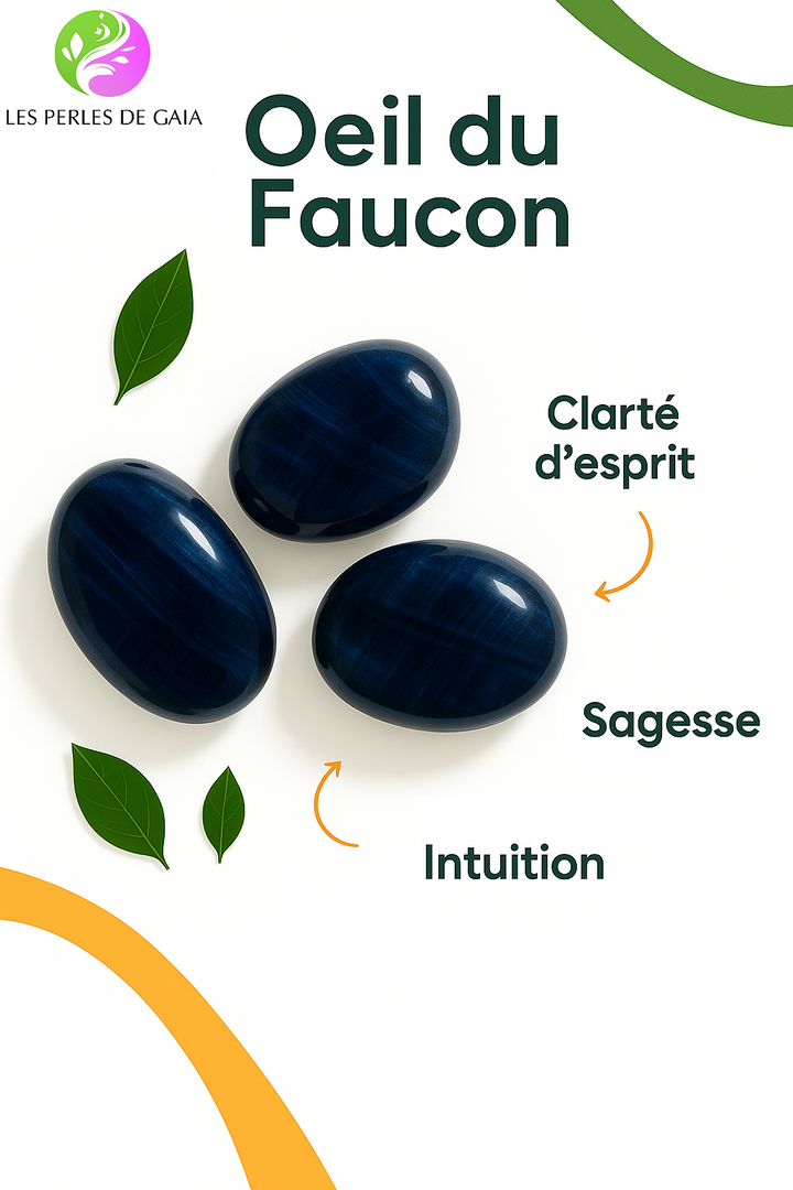 Bracelet "Gardien du Ciel" en Oeil de Faucon