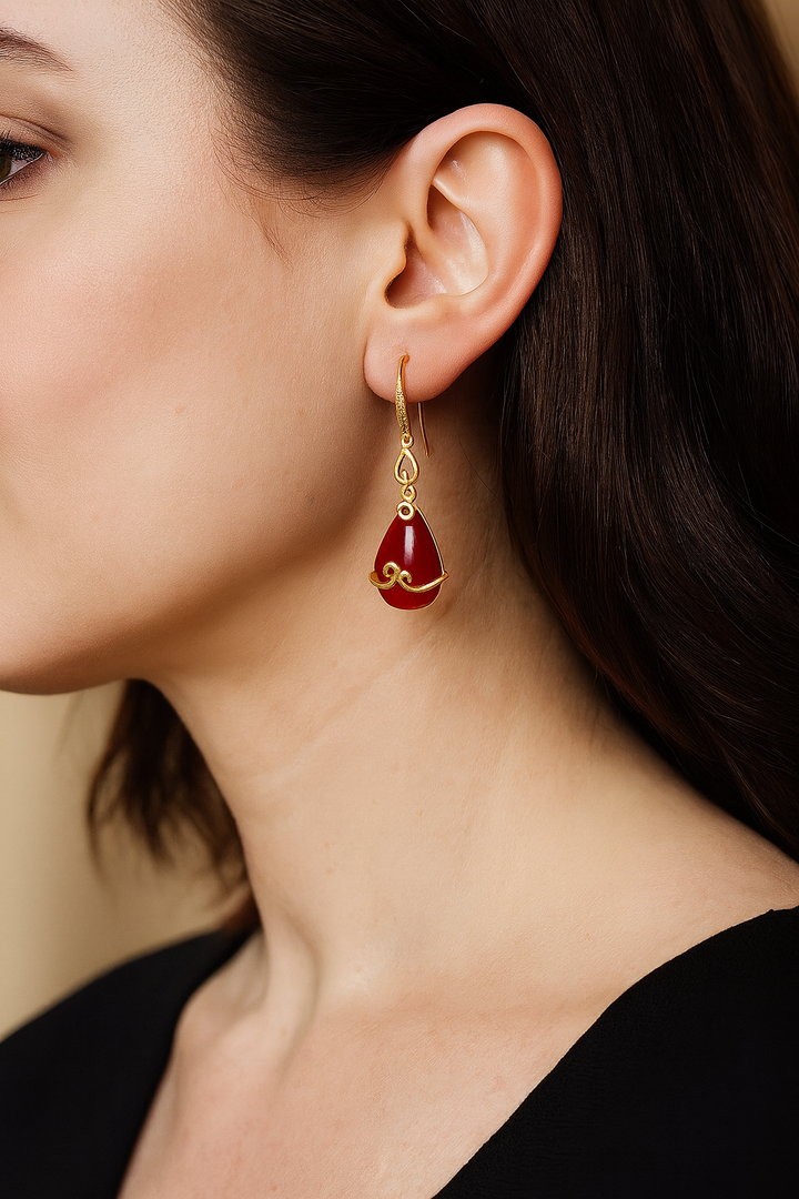 Boucles d’Oreilles "Flamme Céleste"