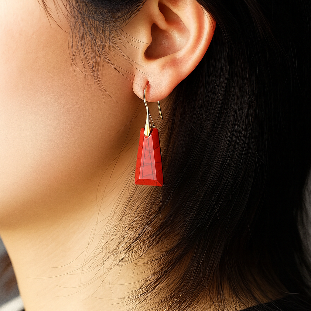 Boucles d’Oreilles "Énergie Rouge"
