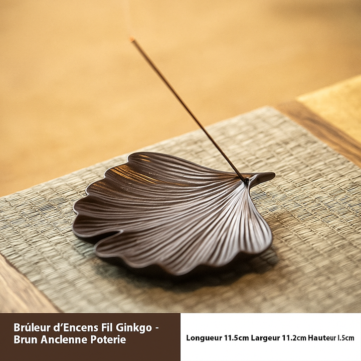 Brûleur d’Encens Feuille de Ginkgo