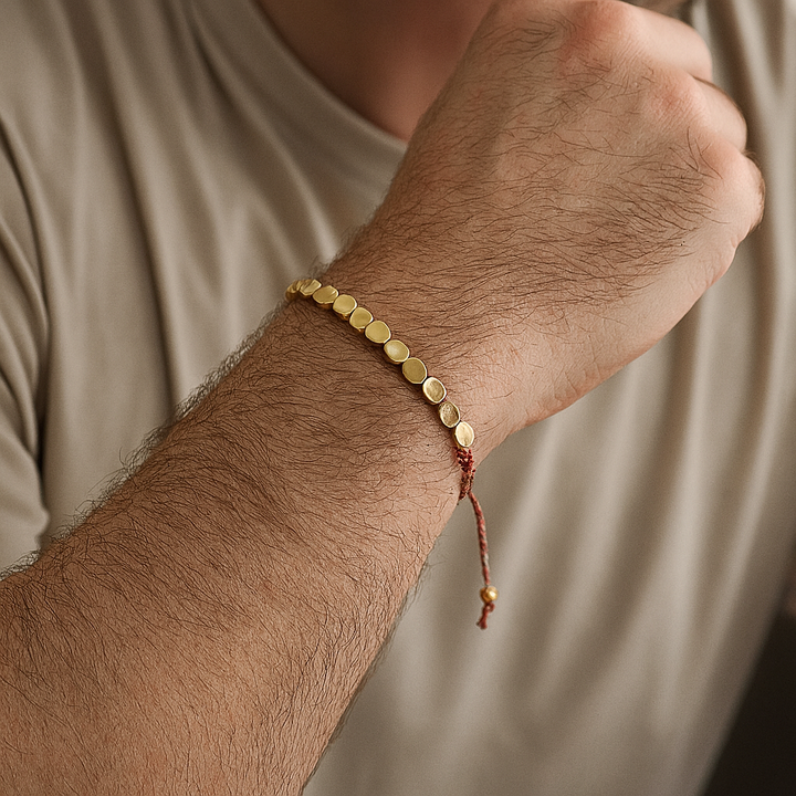 Bracelet Tibétain en Perles de Cuivre