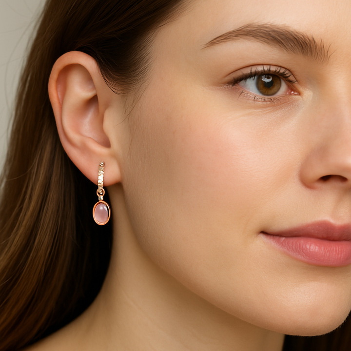 Boucles d’Oreilles "Éclat Rose"